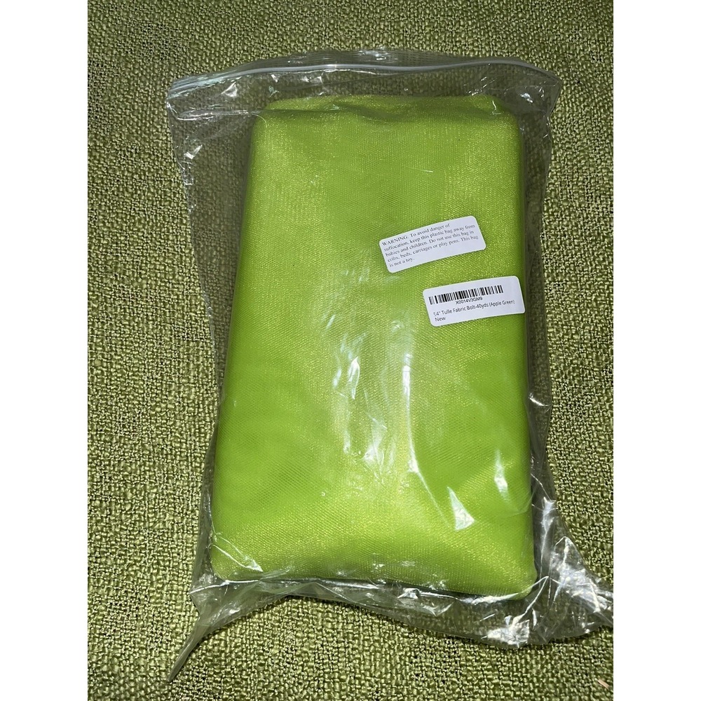 tulle net fabric lime green 54" wide x 40 yards Bolt Crafts Sewing